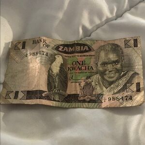 Zambian One Kwacha Banknote 🇿🇲